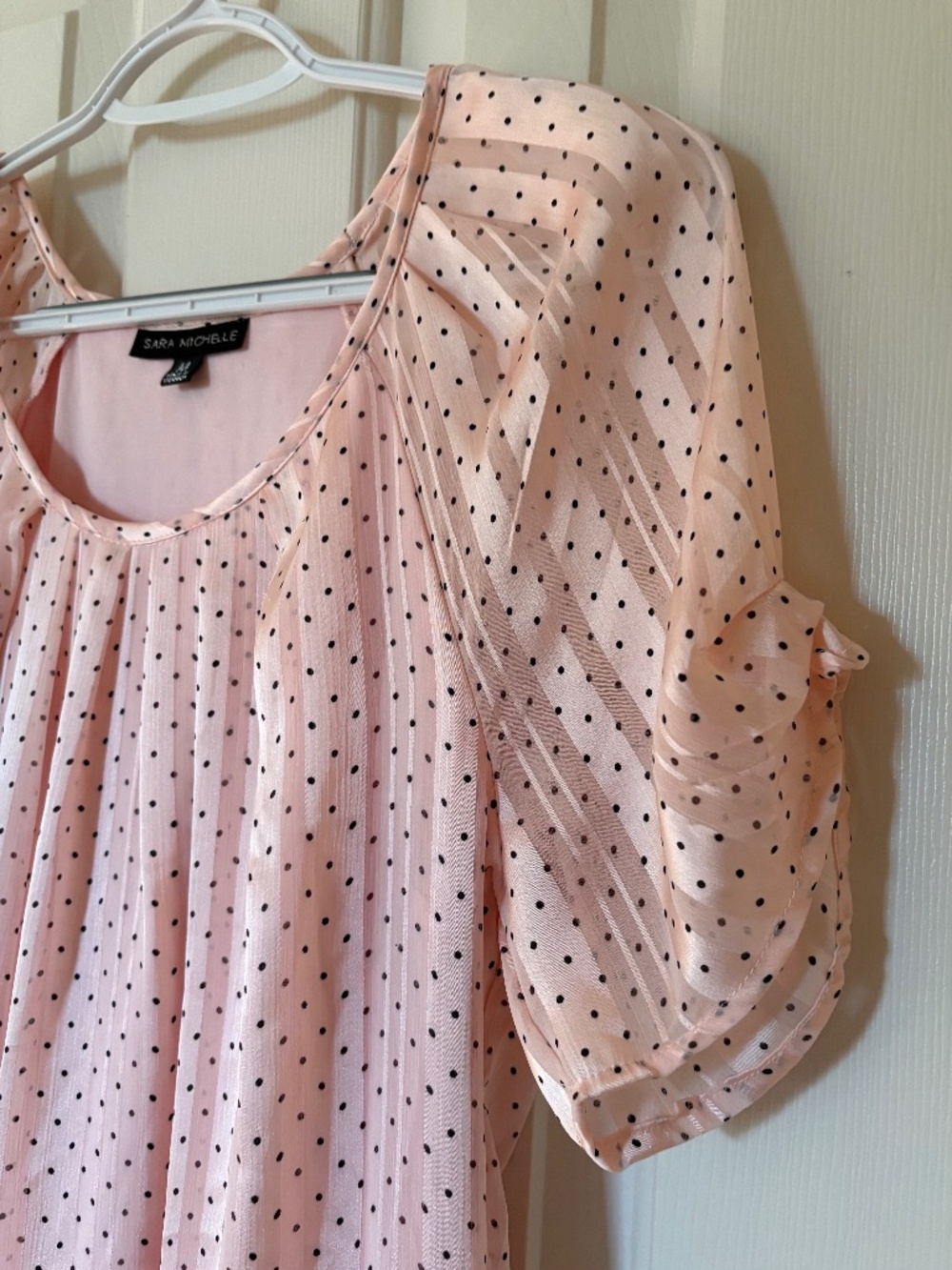 Sara Michelle Size Medium Blush Pink Top NWOT - Picture 2 of 4